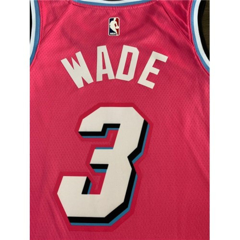 Men's Miami Heat Dwyane Wade #3 Pink 19-20 Swingman Jersey - City Edition-Pro Kit Vault | Brand New 26/27 Sports Jerseys